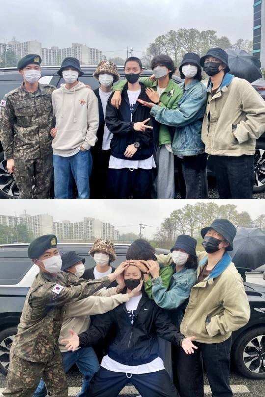 "잠시만 안녕" BTS 뷔·RM, 오늘(11일) 입대..삭발+편지로 '작…