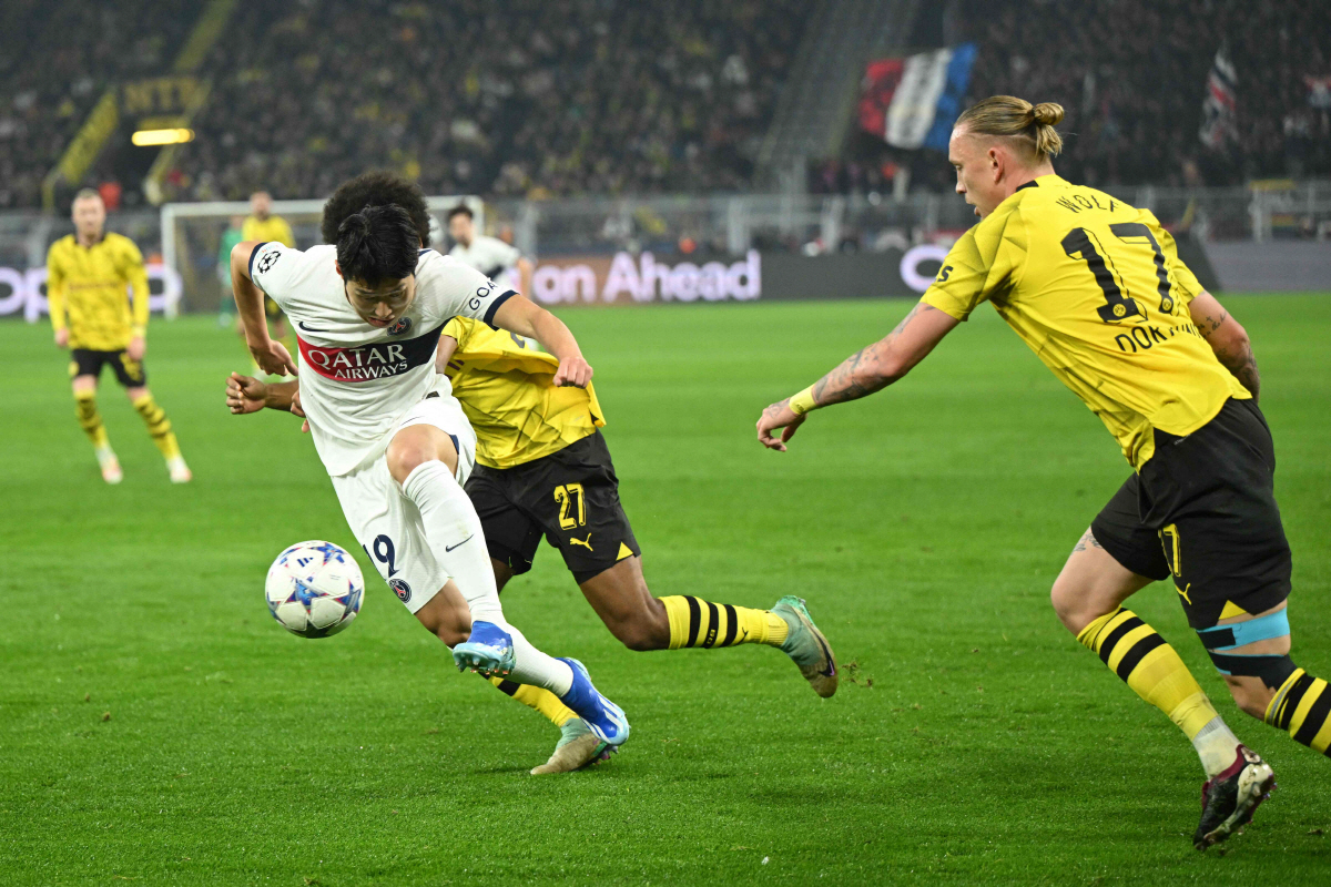 [UCL리뷰]'이강인 68분' PSG, 도르트문트와 1대1 무승부 조2위…