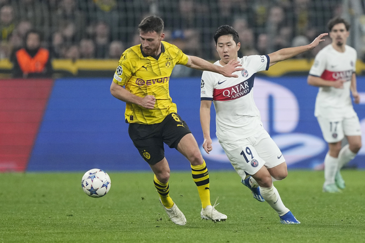[UCL리뷰]'이강인 68분' PSG, 도르트문트와 1대1 무승부 조2위…