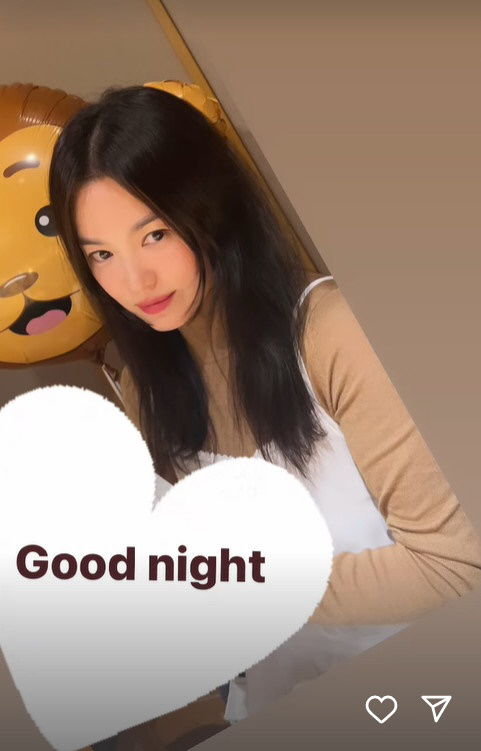 송혜교, 굿나잇 셀카가 이렇게 예쁘다니..역대급 일상 미모