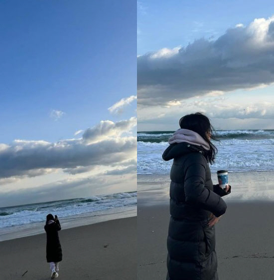 '내추럴 본' 송혜교, 또 우리나라 바다 여행…겨울 감성 자극하는 미모