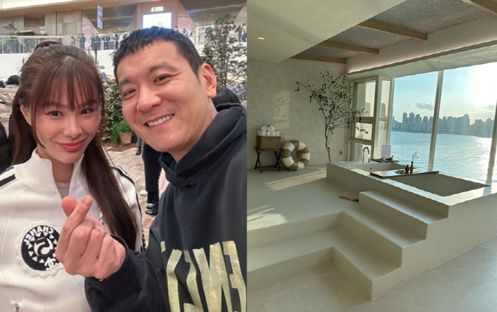 정성호♥경맑음, 5남매와 역대급 숙소에서 새해맞이 "심지어 드론쇼까지 감…