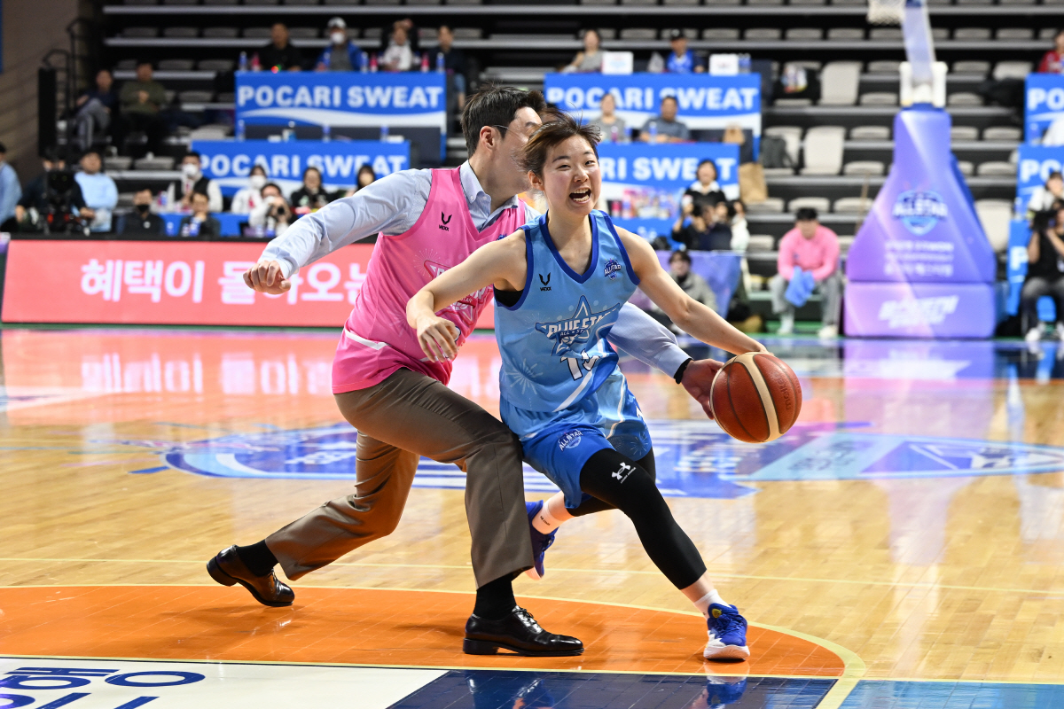 MVP 박지수+핑크스타 승리. 승패보다는 완벽한 축제의 장. WKBL 올…