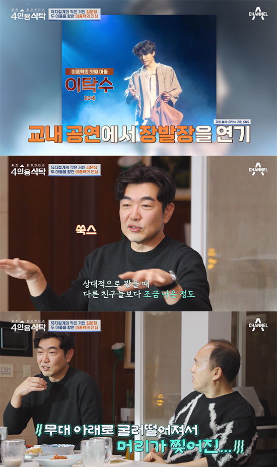 이종혁 "子탁수 무대서 과호흡으로 떨어져 머리 꿰매…배우의 길 응원" (…