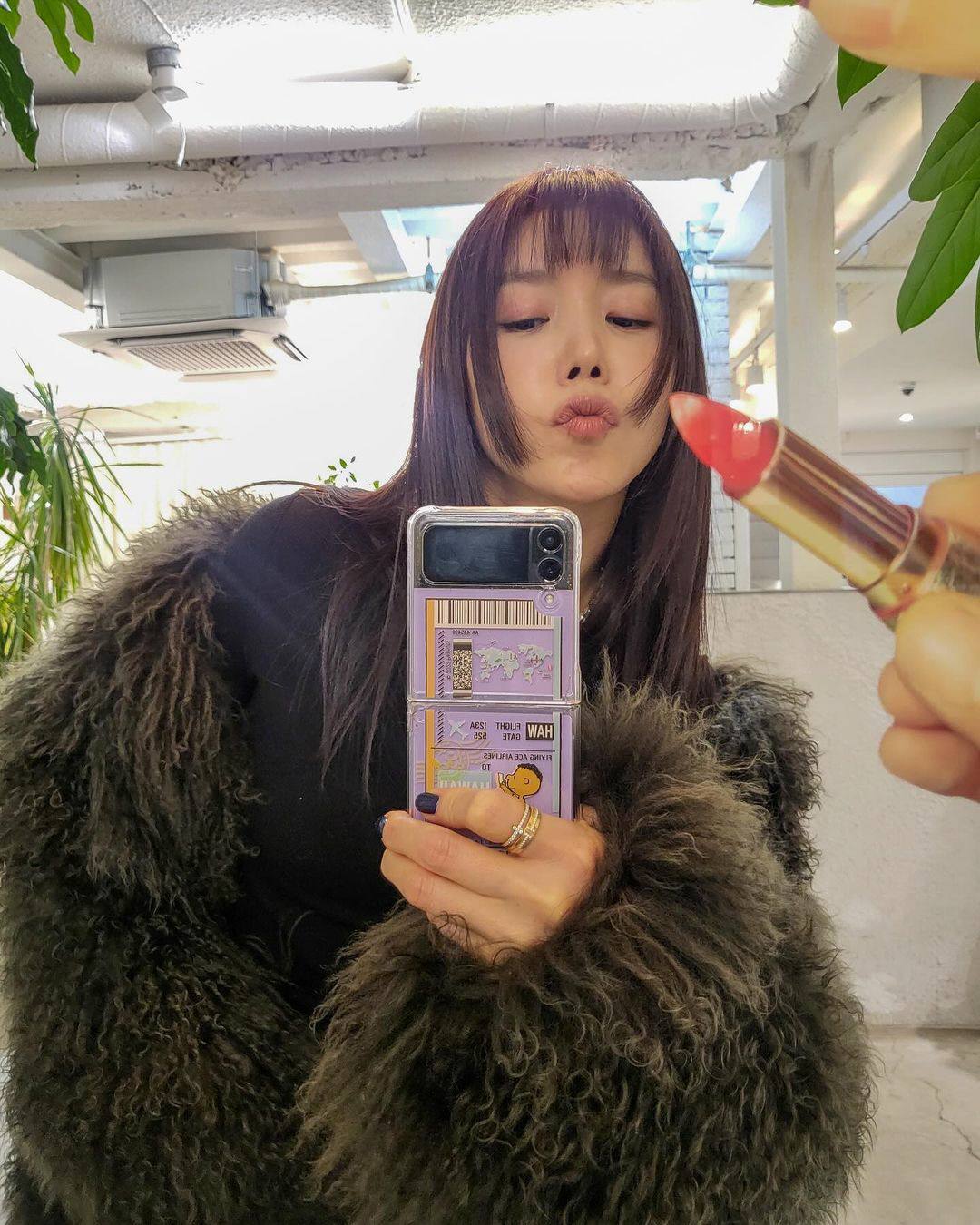 채정안, 히메컷이 이렇게 잘 어울리면 반칙..46세 안 믿기는 동안 미모