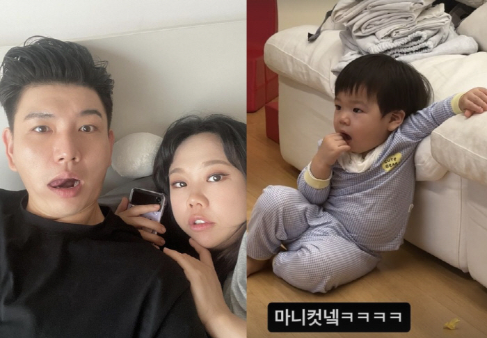 제이쓴 子 준범이, 앉은 자세마저 '♥홍현희 그 자체'.."많이 컸네" …