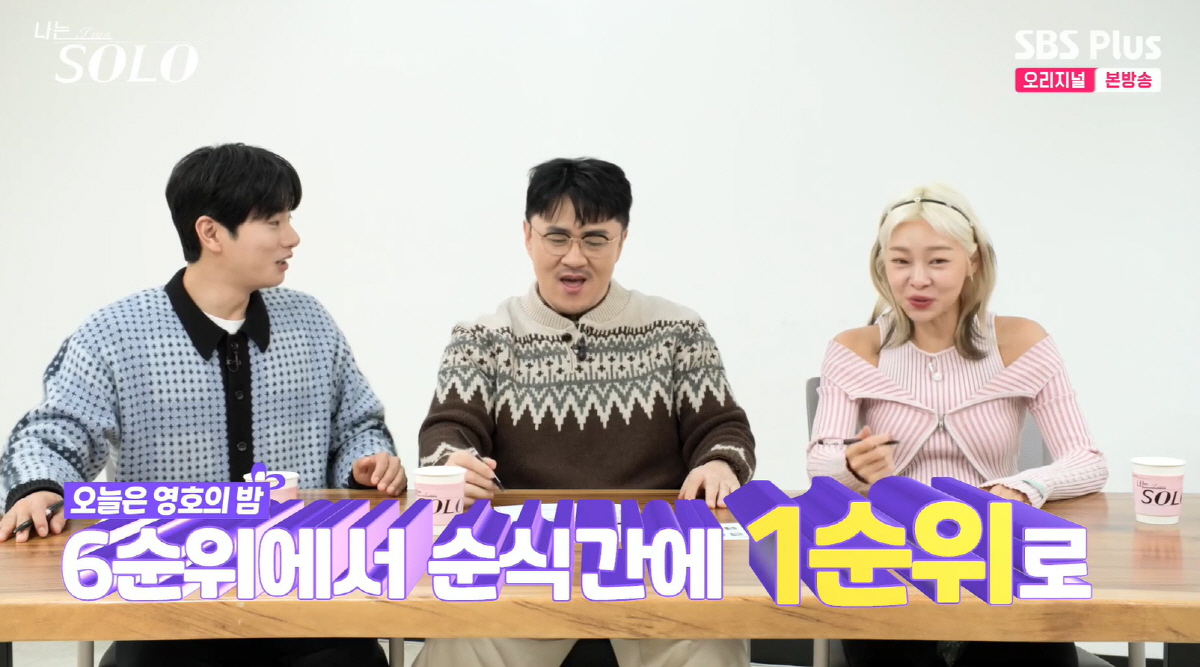 '나는 솔로' 18기 영호, 6순위男→의자왕 등극.."女 3명 픽" 지각…