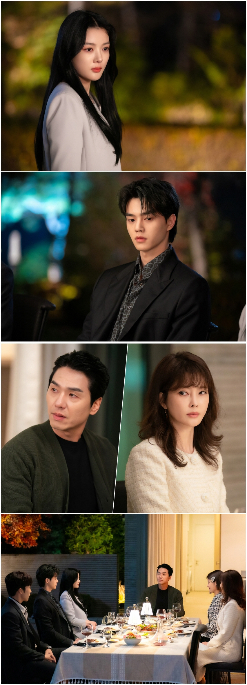 김유정-송강, '찐' 빌런 밝혀낼까…'미래家' 아슬아슬 만찬 포착 ('마…