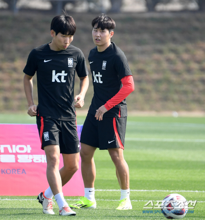 [카타르NOW]'원팀' 정몽규 회장→부상 김진수X황희찬 훈련 등장…'캡틴…