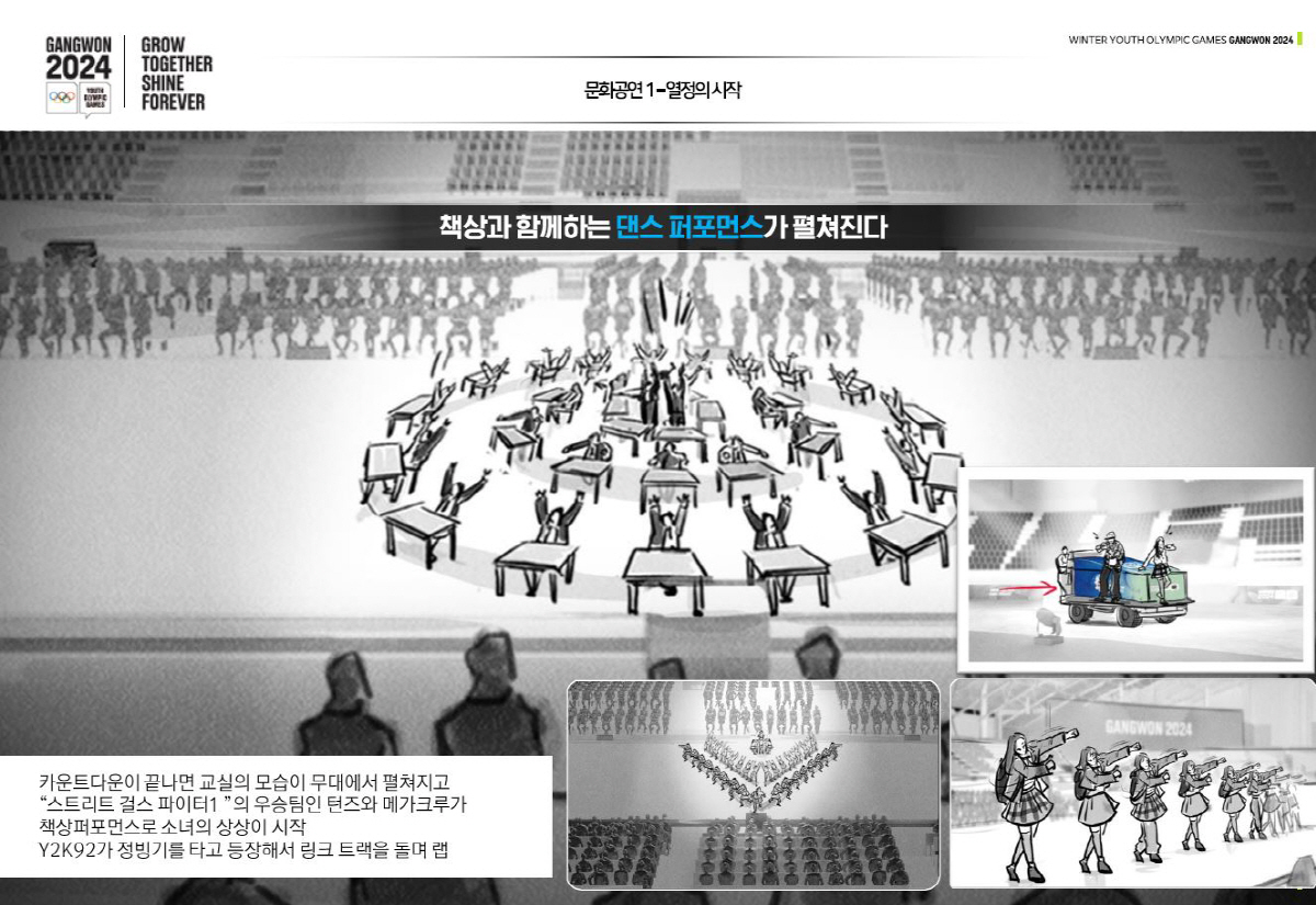 "우리 모두는 빛나는 소우주X세계최초의 디지털 성화" 강원2024 개회식…
