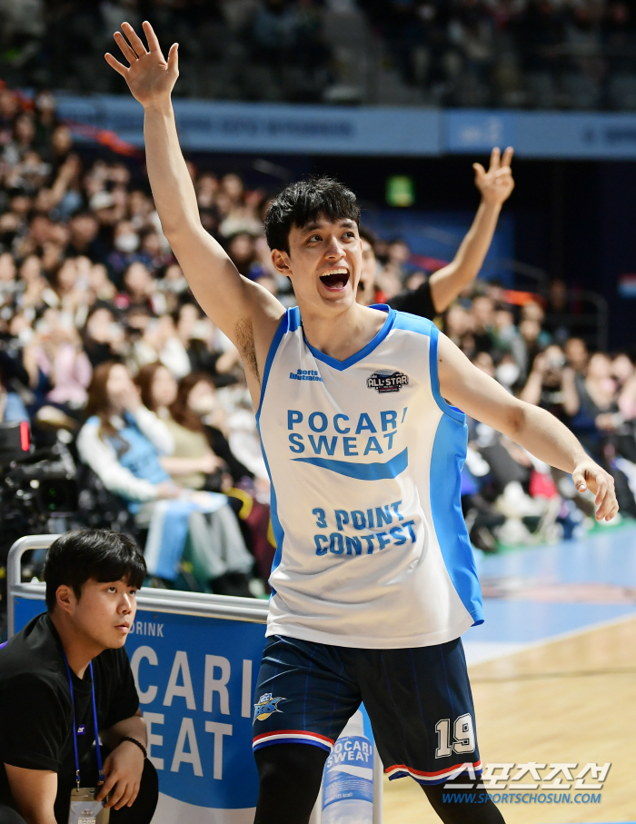 [KBL올스타전] '잠재력 대폭발' KCC 이근휘, 올스타 3점 콘테스트…