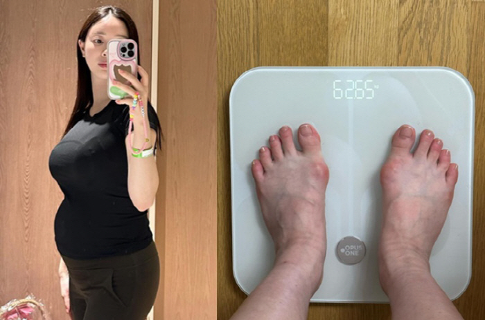 '사업가♥' 양정원, 출산 후에도 배 볼록 '62kg'..얼굴은 부기 제…