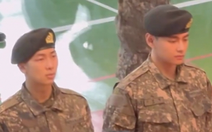 방탄소년단 RM-뷔, 최정예 훈련병 됐다…軍 생활까지 모범