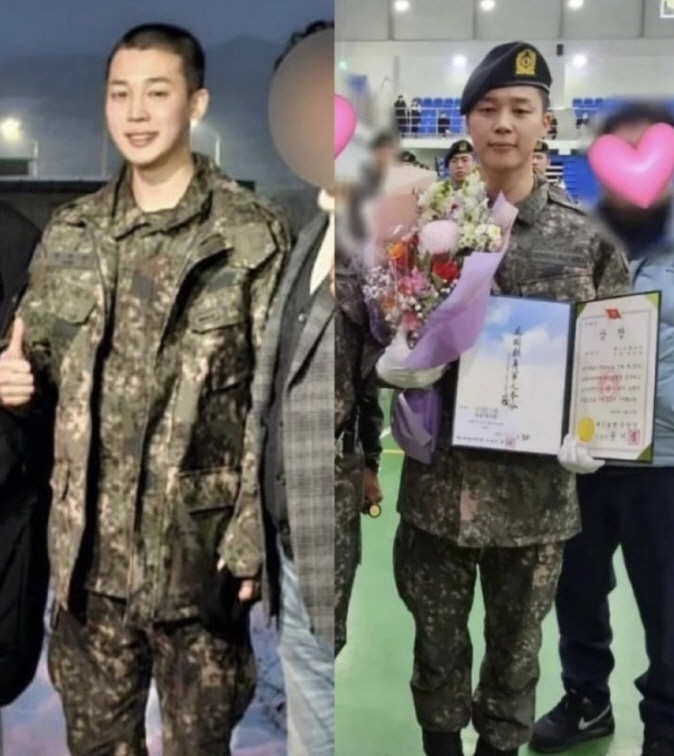 BTS 지민, 1등 최우수 훈련병 됐다..사단장 표창 받고 포상[종합]