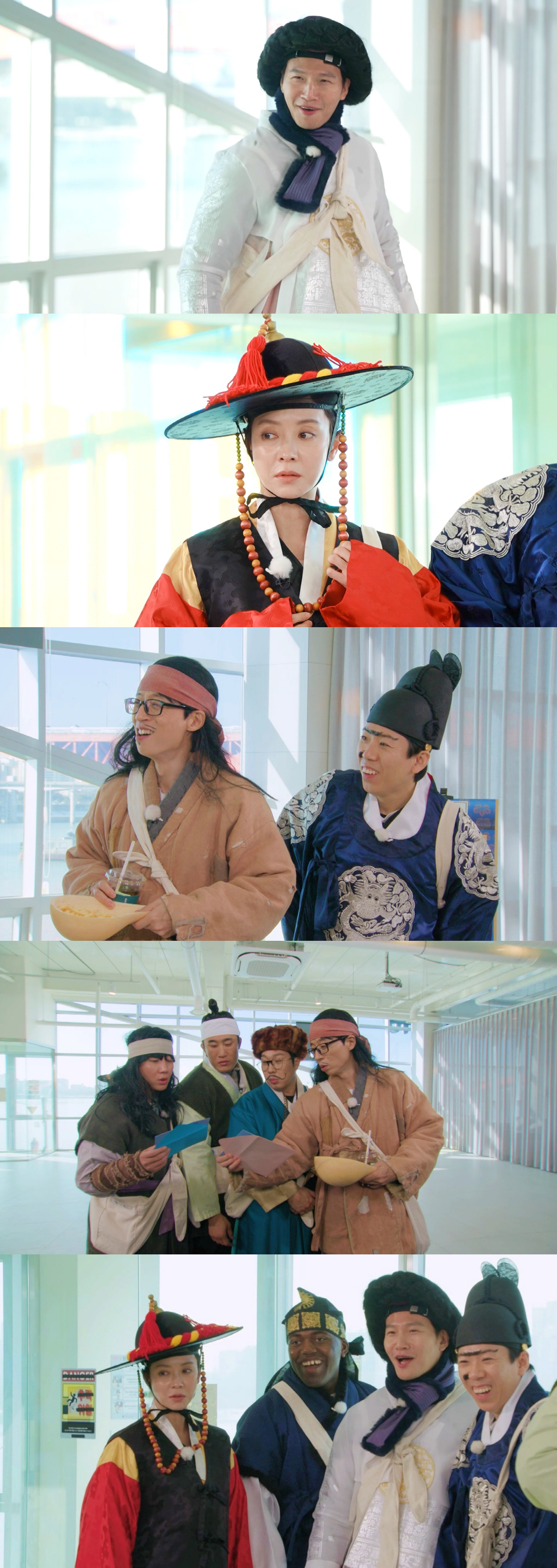 지석진, 활동 중단 끝 '런닝맨' 복귀...수라상으로 환영하는 멤버들