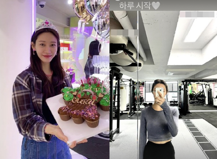 '돌싱맘' 한그루, 쌍둥이 낳고도 42kg 유지…헬스장서 뽐낸 핫보디