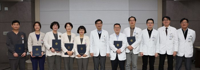 상계백병원, CP 우수 운영 진료과 및 친절직원 시상