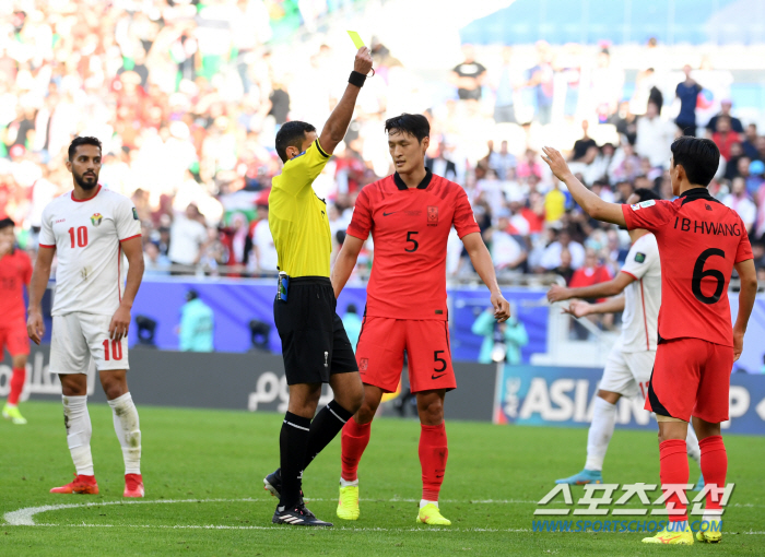 '7장의 옐로카드' 손흥민+김민재+황인범, 적어도 3명은 "절대 안돼"