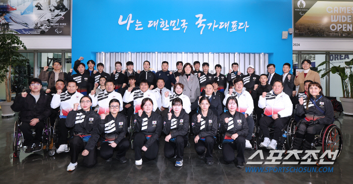 "파리패럴림픽 파이팅!" 장미란 문체부 차관,장애인국대 훈련개시식 참석.…
