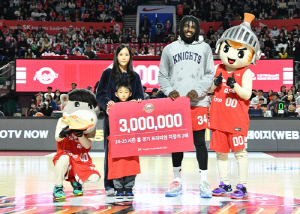 프로농구 SK, 누적 300만 관중 돌파…KBL 1호 기록