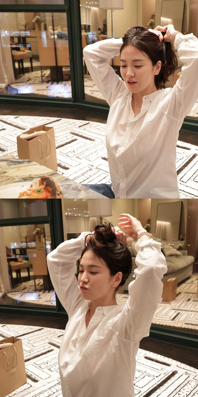 송혜교, 러블리하거나 시크하거나..파리 홀린 팔색조 매력