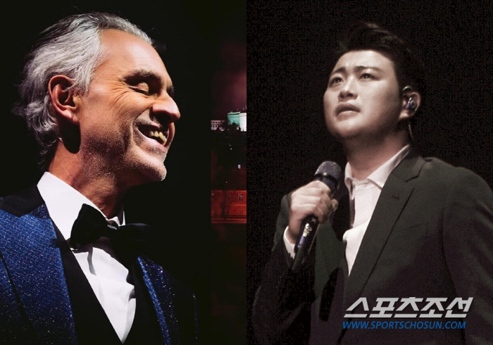 [공식]김호중, '세계적 테너' 안드레아 보첼리로부터 자작곡 선물 받아……