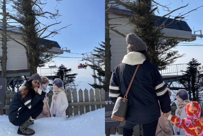 '9세 연하♥' 최지우, 4세 딸과 '겨울연가' 촬영장 데이트…"이게 얼…