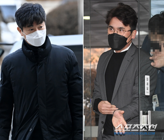 '충격적 뒷돈 파문, 구속 위기' 김종국-장정석, 침묵 속 영장실질심사 …