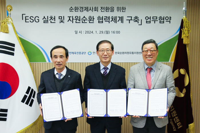 국민체육진흥공단, 자원순환 협력체계 구축 협약 체결…ESG 경영 활동 실…