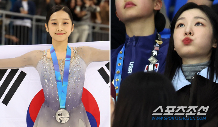 "연아언니 찾았는데..." '실수 이긴 銀'신지아의 깜찍소감[강원2024…