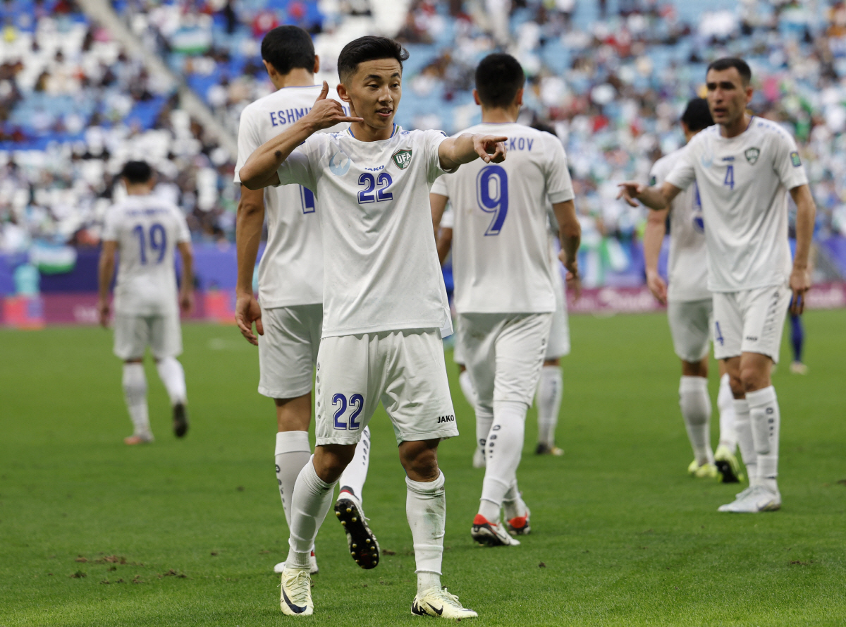 '파이줄라에프 결승골' 우즈벡, 태국 2-1로 꺾고 8강행 '카타르와 맞…