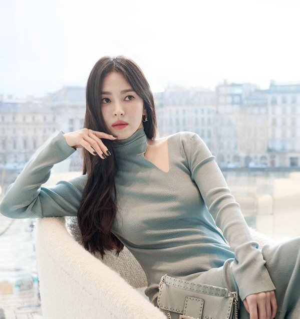 "안구정화의 시간♥" 송혜교, 동료들도 감탄한 '연예인의 연예인'...압…