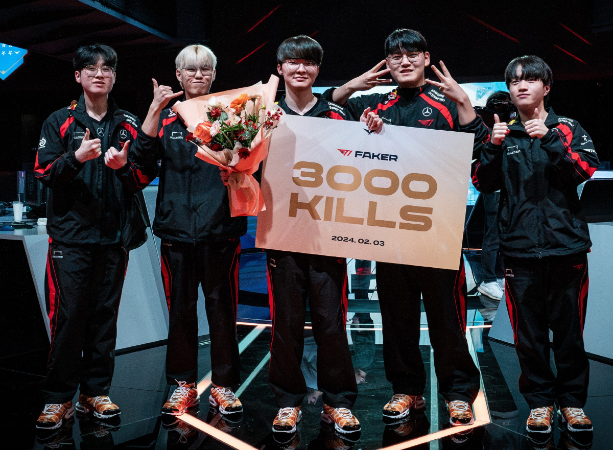 LCK 3000킬 또 하나의 역사 '페이커', 연승 행진 꺾인 광동