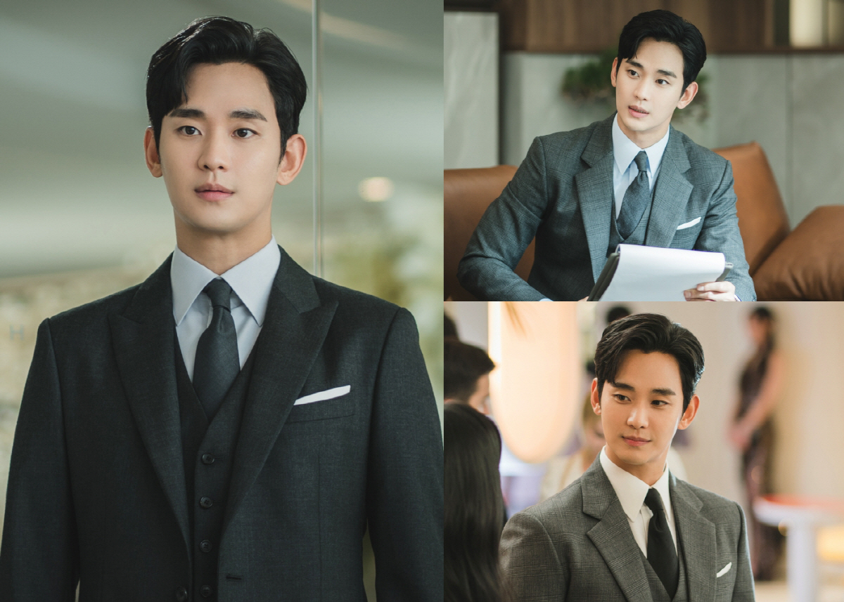 김수현, 청정 1급수 '개천용' 된다..'눈물의 여왕' 로맨스 킹 입증