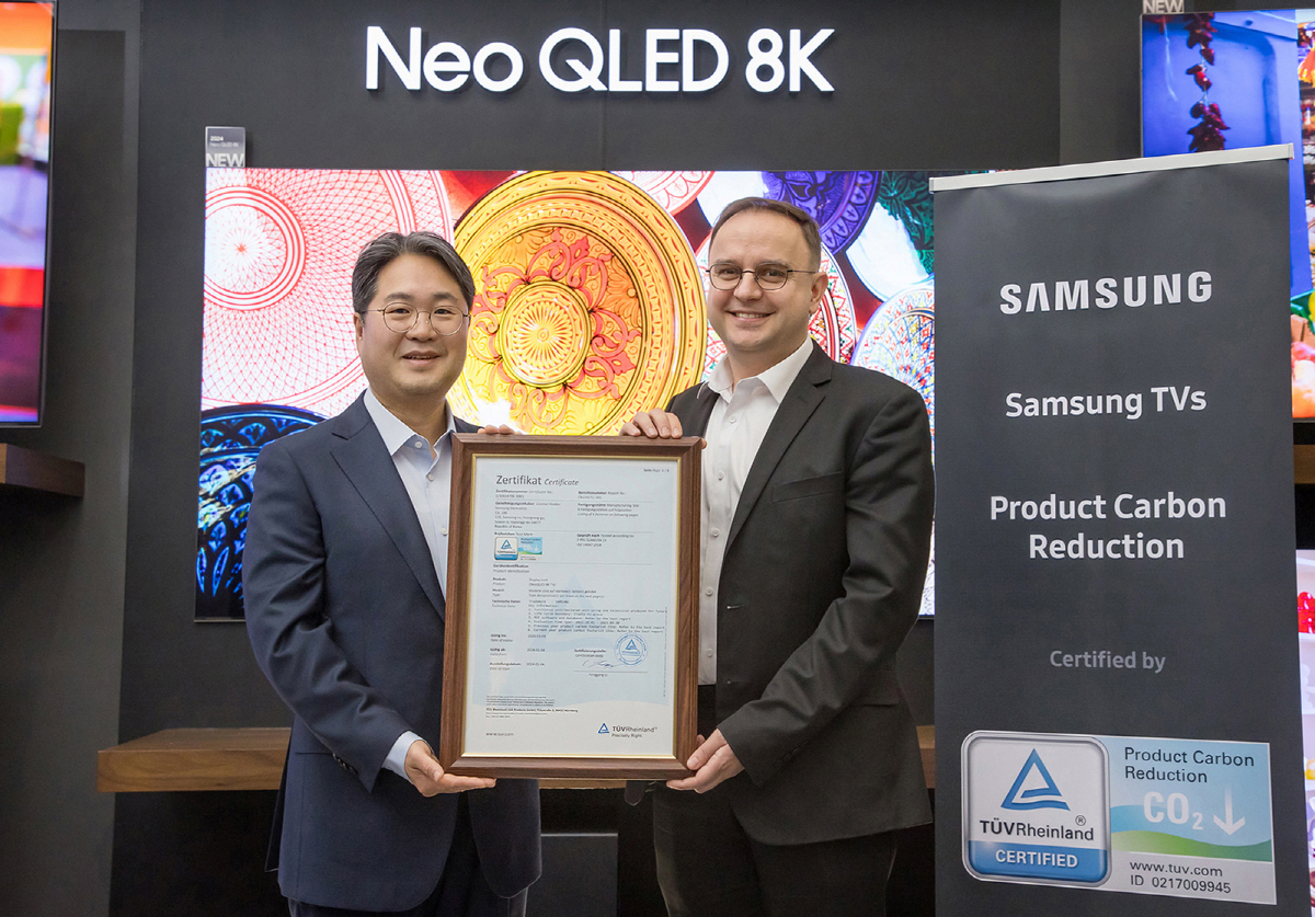삼성전자, 2024년형 Neo QLED·OLED TV '탄소저감' 인증 …