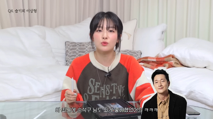 레드벨벳 슬기 "이상형=손석구...첫사랑, 날 귀여운 동생으로만 보더라"…