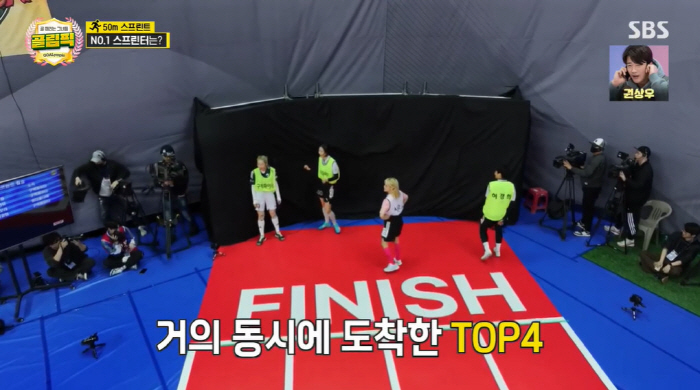 '골림픽' 허경희, '50m 스프린트' 1위...육상선수 김민지, 신기록…