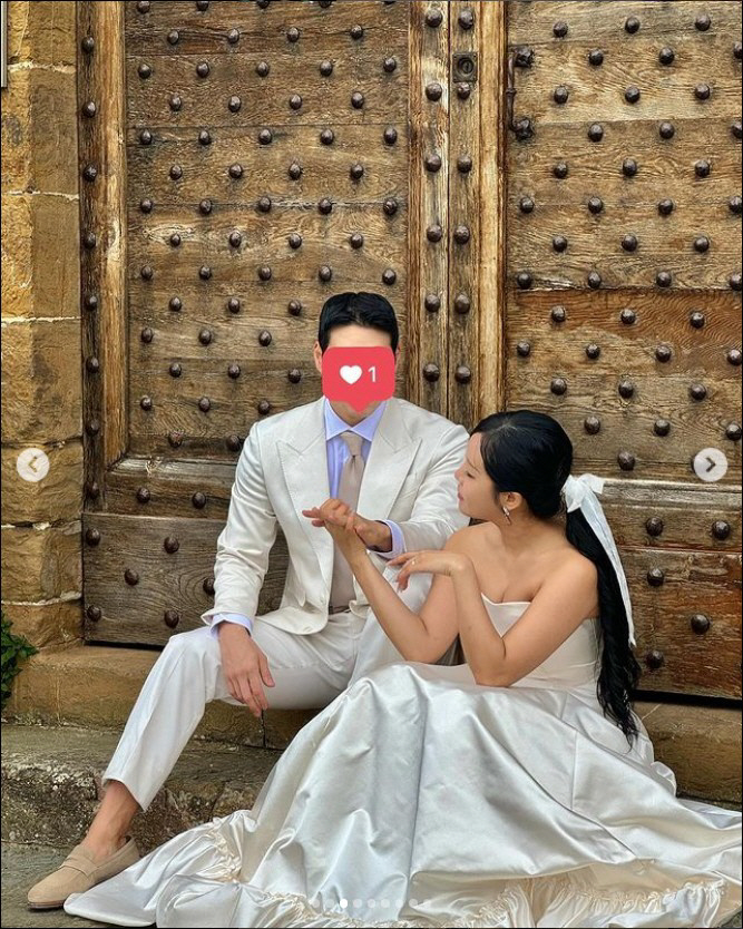 '혼전임신' 랄랄, 피렌체 웨딩사진 공개..."밀라노 여두목 느낌"