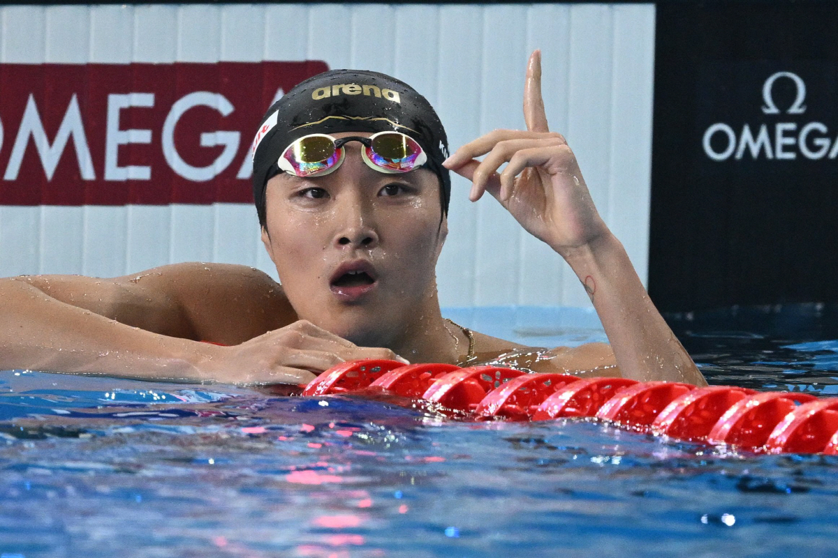 "金우민 해냈다!" 男자유형400m 박태환 이후 13년만에 세계선수권 金…