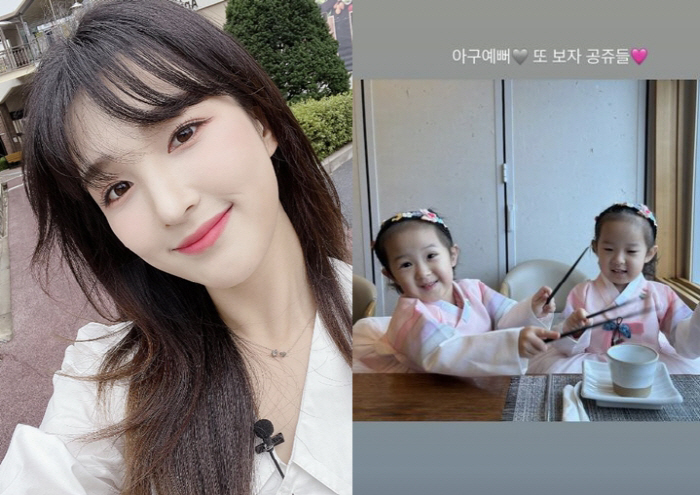 율희, '양육권 포기' 후 쌍둥이 딸 생일에 뭉클.."또 보자 공주들"