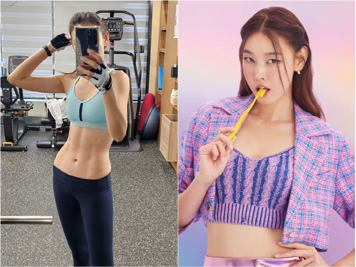 "이러니 41세에도 톱모델이지"…한혜진, '王'자 선명한 근육질 복근 공…