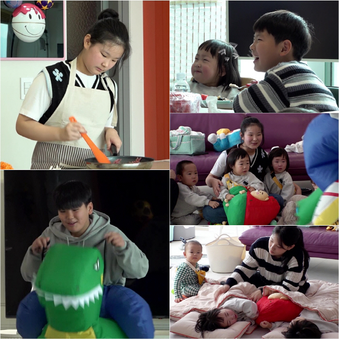 정성호 5남매, 다섯쌍둥이에 '찐' 육아스킬 시전…"어린이집 같다"('슈…