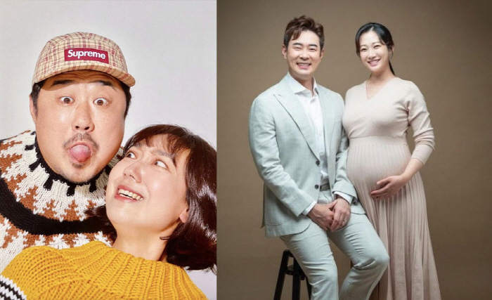 "저출산 시대 반가운 소식"…강재준♥이은형·조충현♥김민정,예비 청룡맘 ★…