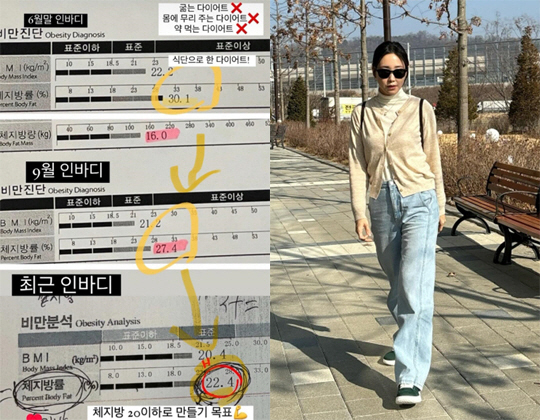 '17kg 감량' 최희, 체지방률도 눈에 띄게 줄었네.."청바지 S사이즈…