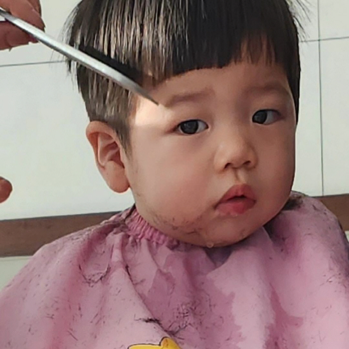 홍현희♥제이쓴 子 준범, 처피뱅 변신..포동포동 내복 자태는 덤