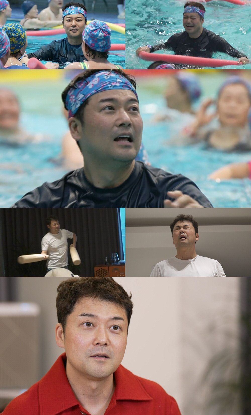 "임영웅 이런 기분이구나" 전현무, 수영장 프린스 되나…아쿠아로빅 지옥길…