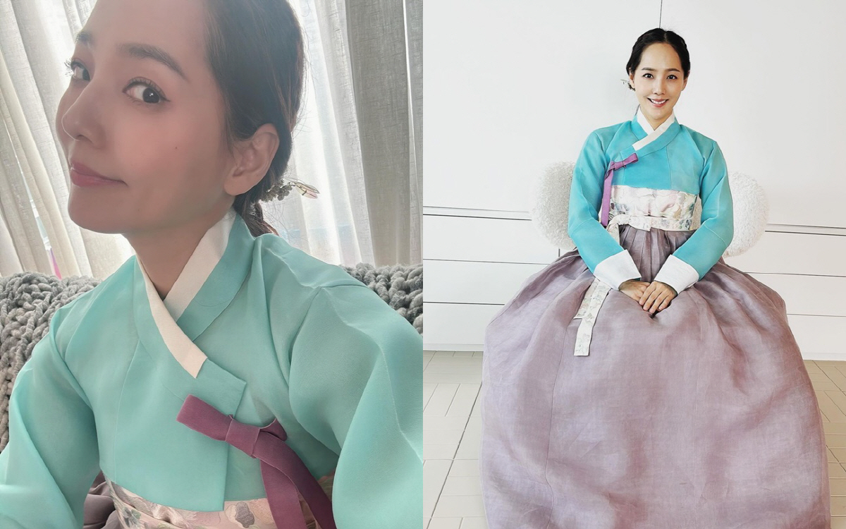 '기태영♥' 유진, 결혼때 입었던 한복 여전히 완벽 소화..40대 안믿기…