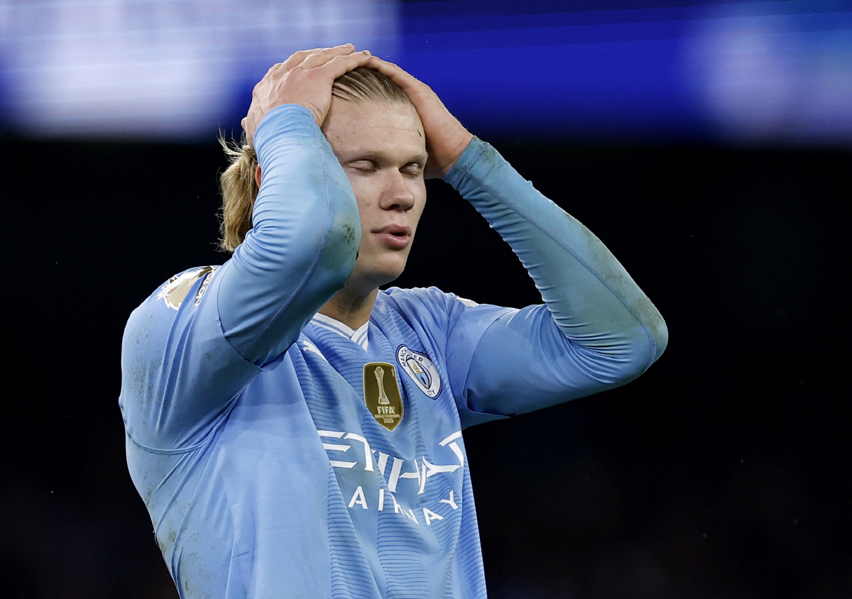 '우리 홀란이 달라졌어요' EPL 최고 골잡이의 굴욕...'누녜스보다 심…