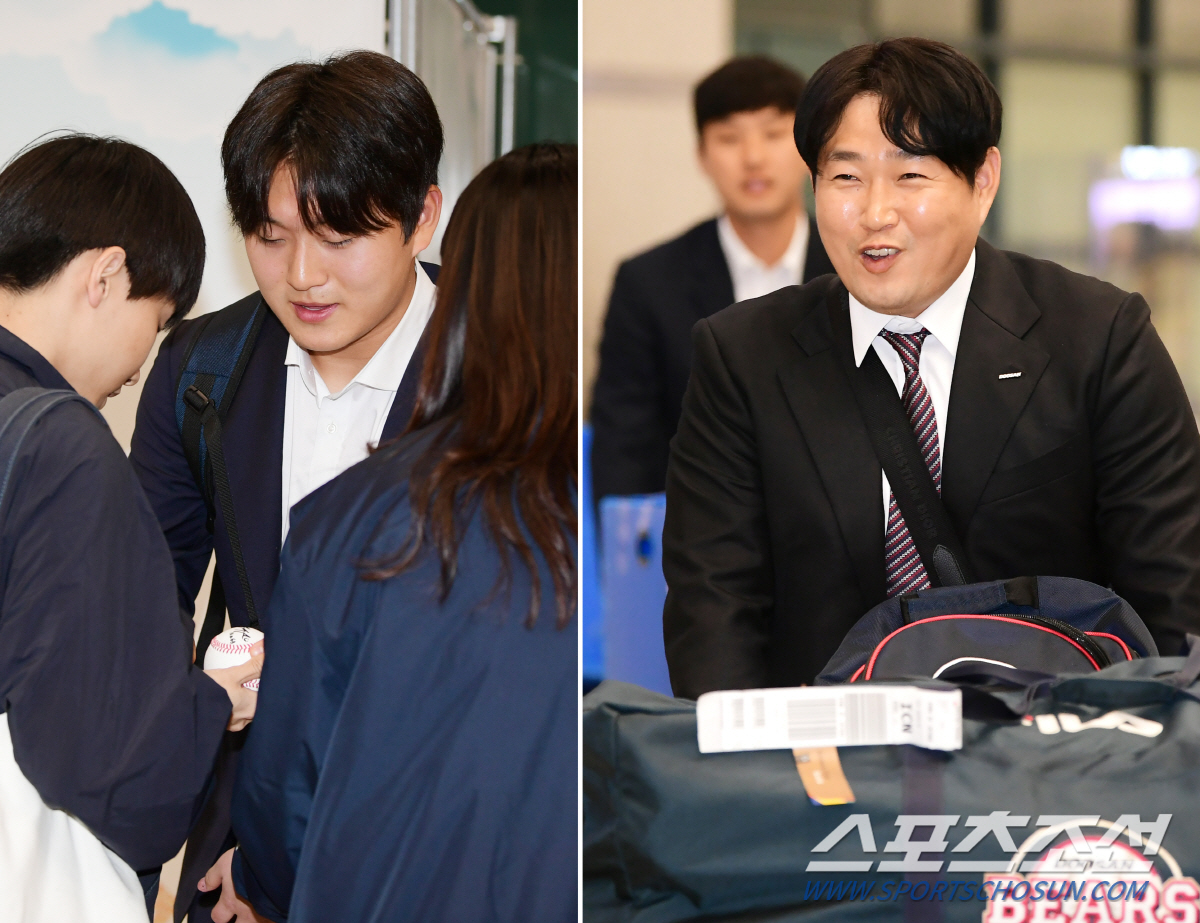 루키 김택연은 팬들 사인공세에 당황...양의지-석환은 흐뭇한 미소 [두산…