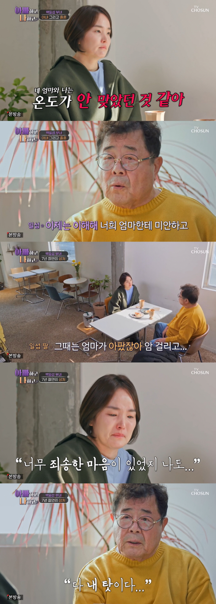 백일섭, 졸혼 당시 아내 암투병…딸 "집 나간 아빠에 상처→절연 선언" …